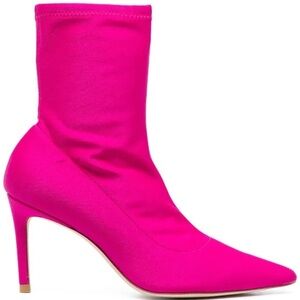 Women's Pink Stiletto Heel Boots